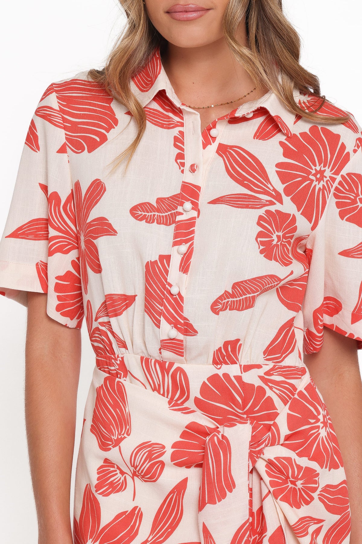 Leyton Mini Dress in Red Floral – view 3 of 8