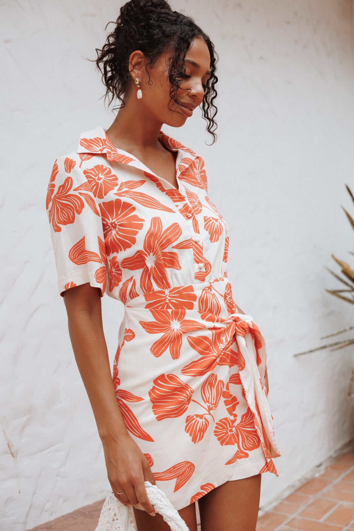 Leyton Mini Dress in Red Floral – view 8 of 8
