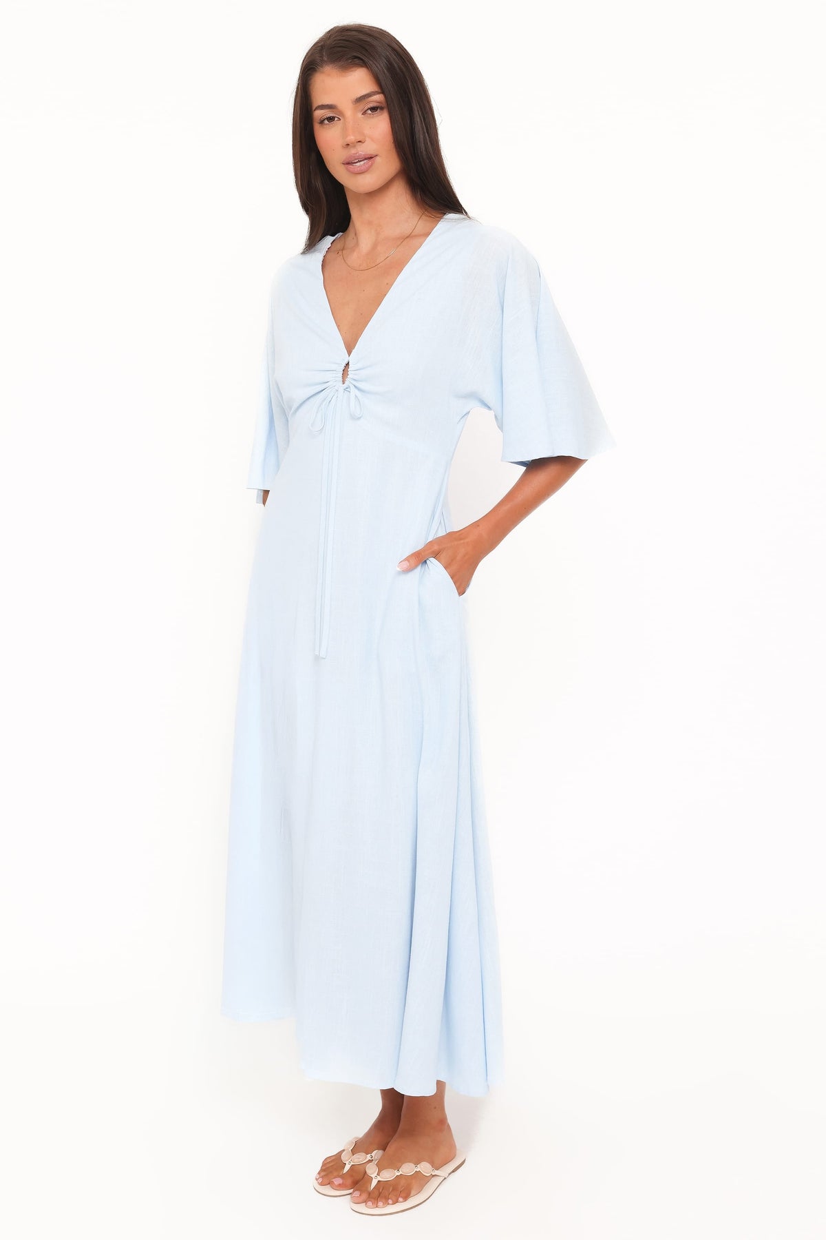 Liberty Midi Dress in Light Blue – view 4 of 8