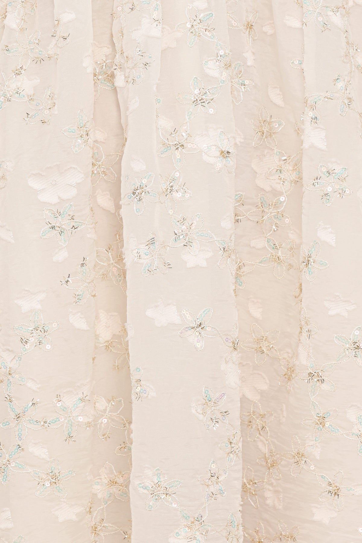 Lillan Mini Dress in Ivory Sequin – view 6 of 6