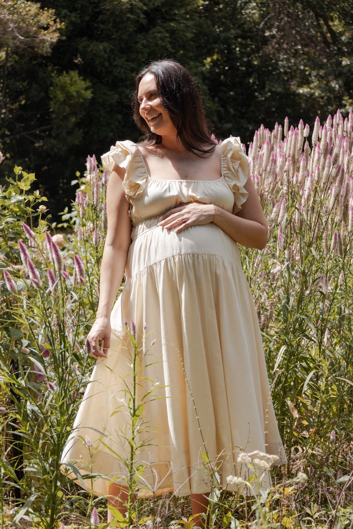 Linda Midi Dress in Butter Yellow – view 8 of 8