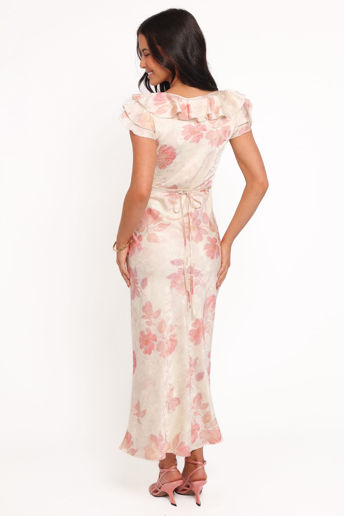 Liona Midi Dress in Cream Floral – view 5 of 7
