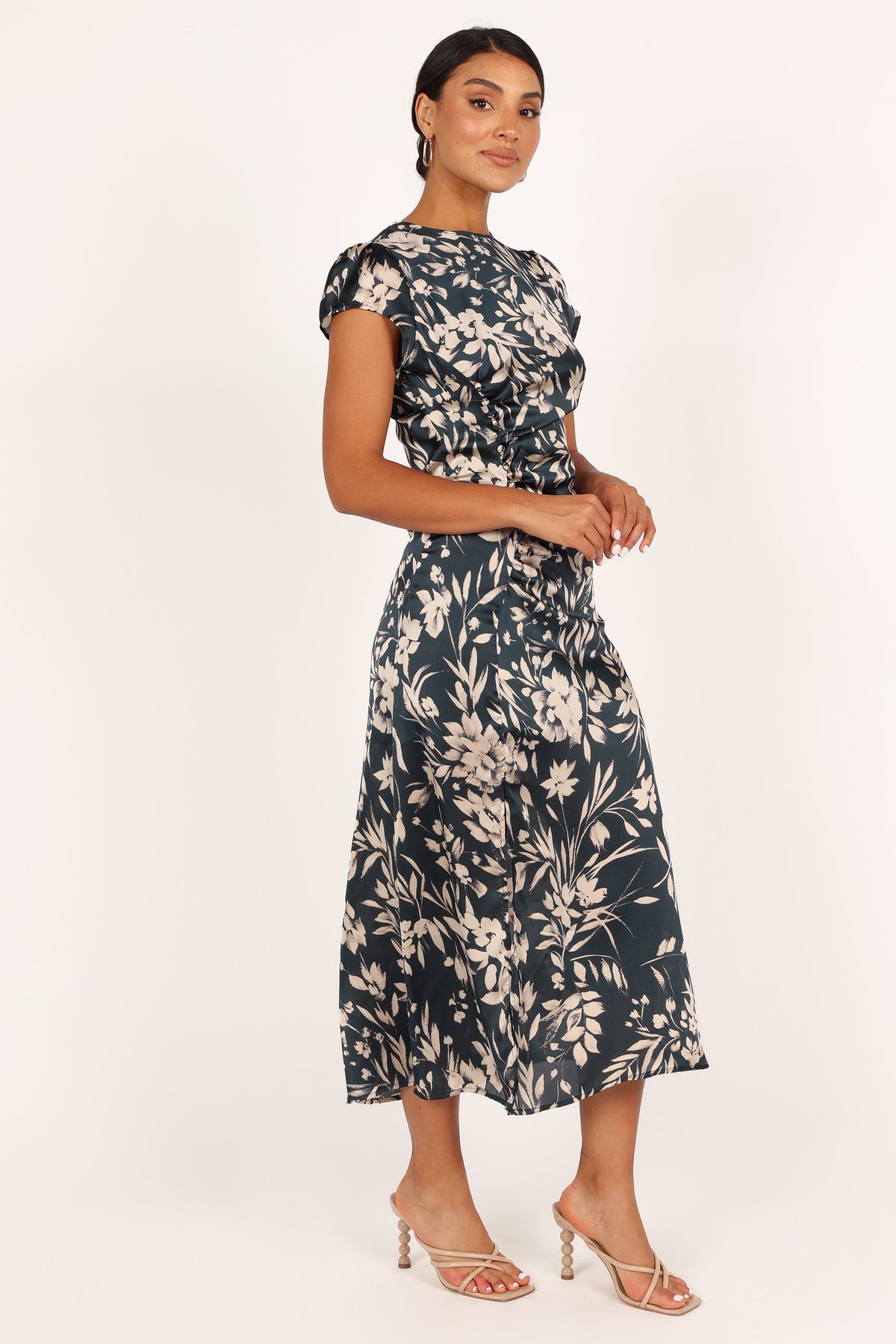 Lisbeth Midi Dress in Green Floral – view 5 of 5