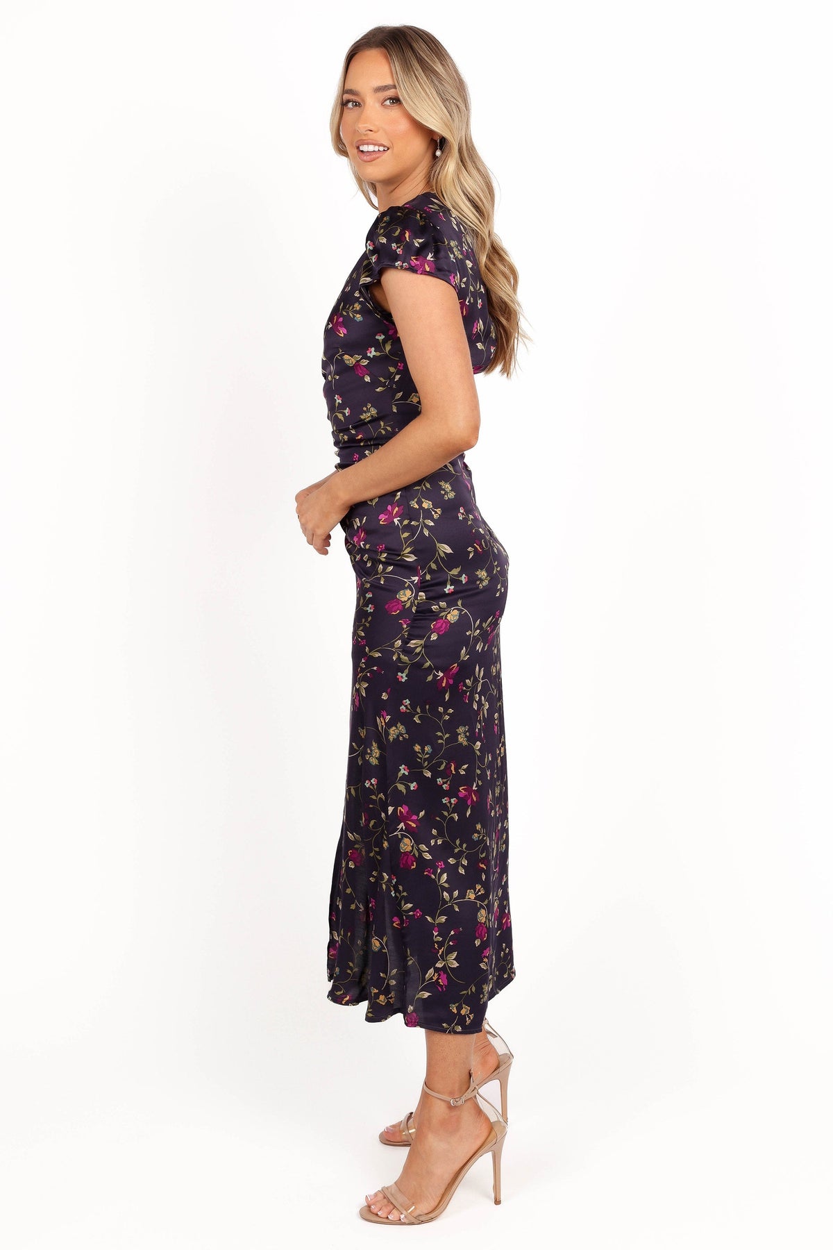 Lisbeth Midi Dress in Midnight Floral – view 4 of 9