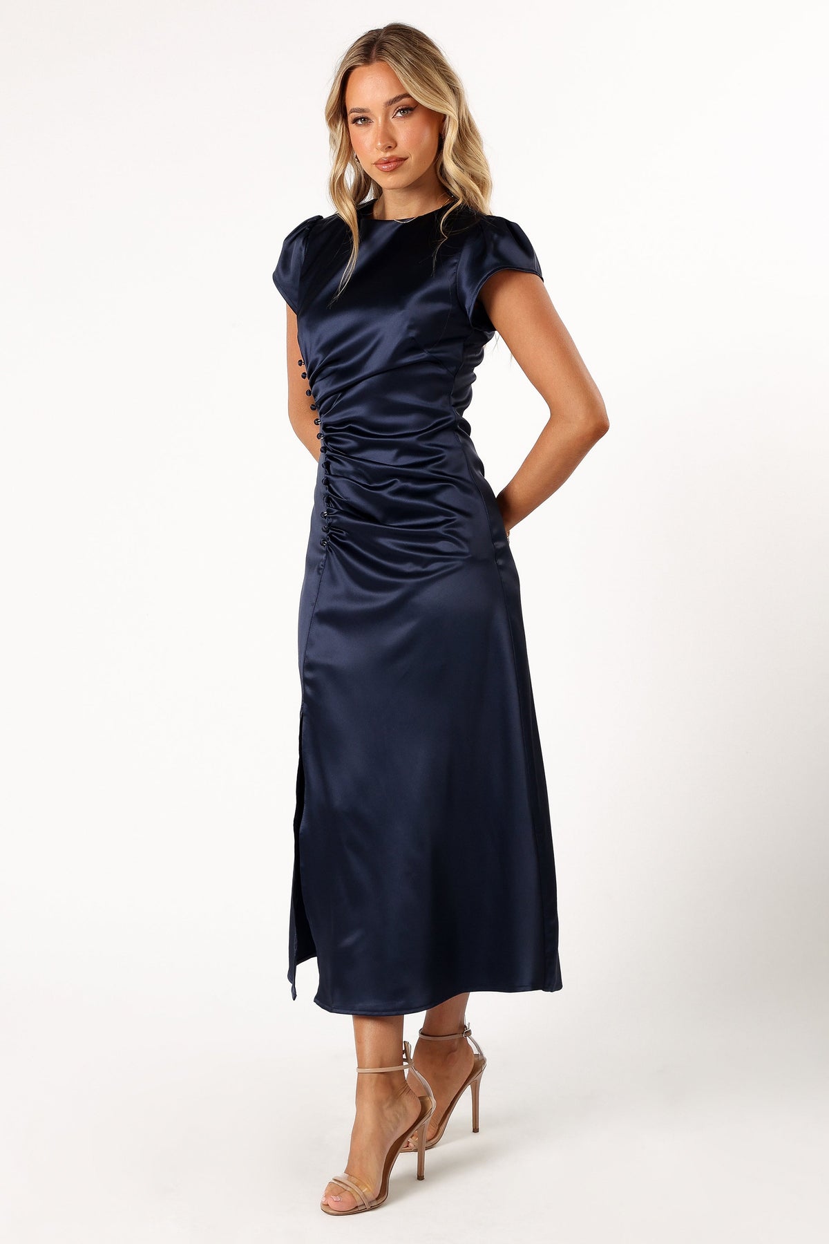 Lisbeth Midi Dress in Navy – view 5 of 9