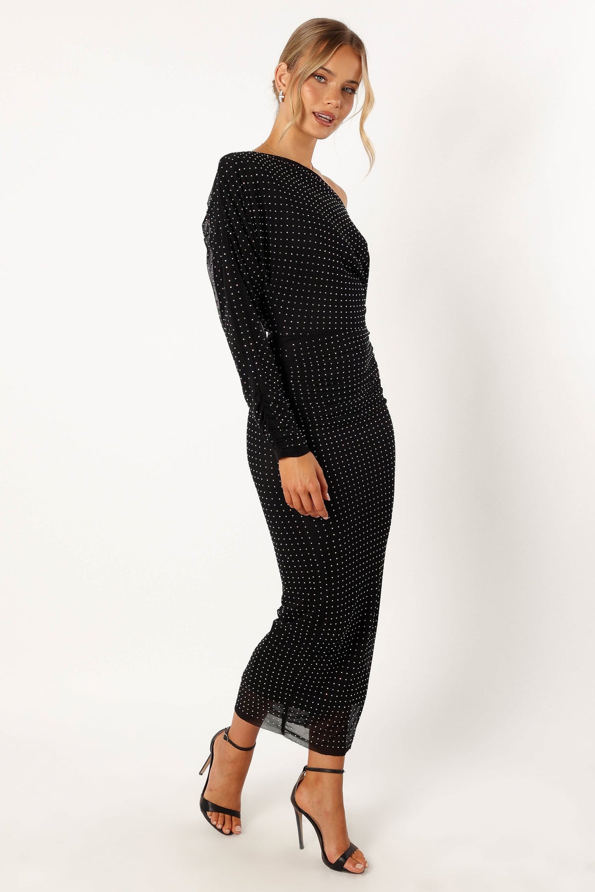 Loeve Long Sleeve Midi Dress in Black – view 5 of 8