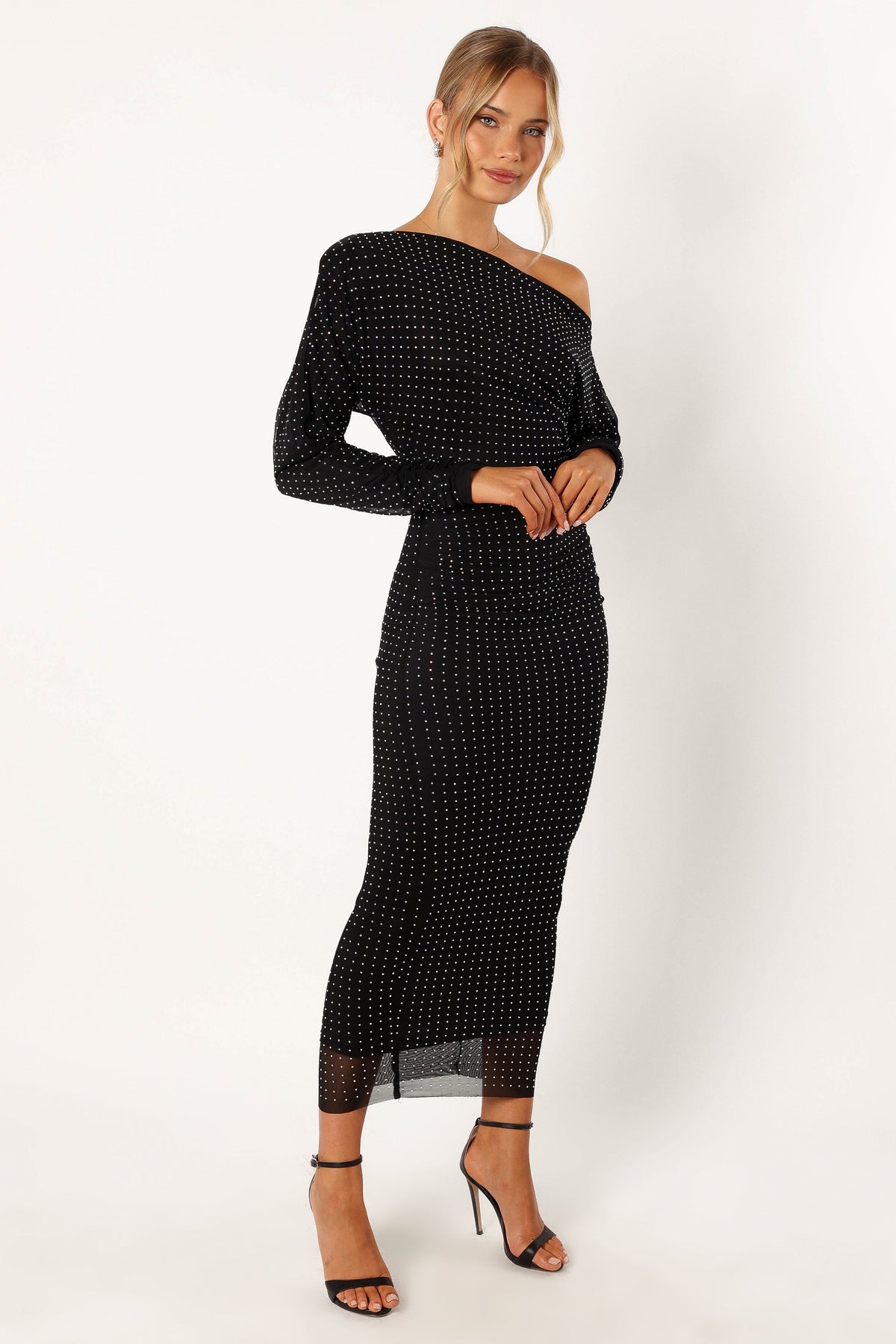 Loeve Long Sleeve Midi Dress in Black – view 4 of 8