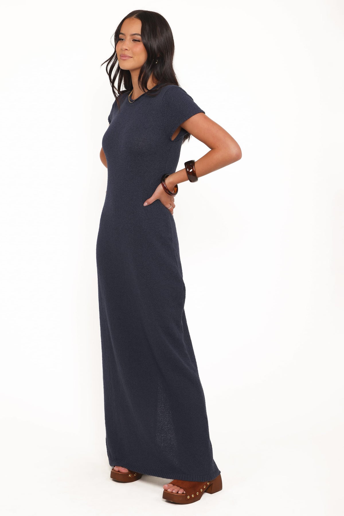 Lowell Knit Maxi Dress in Navy – view 4 of 6