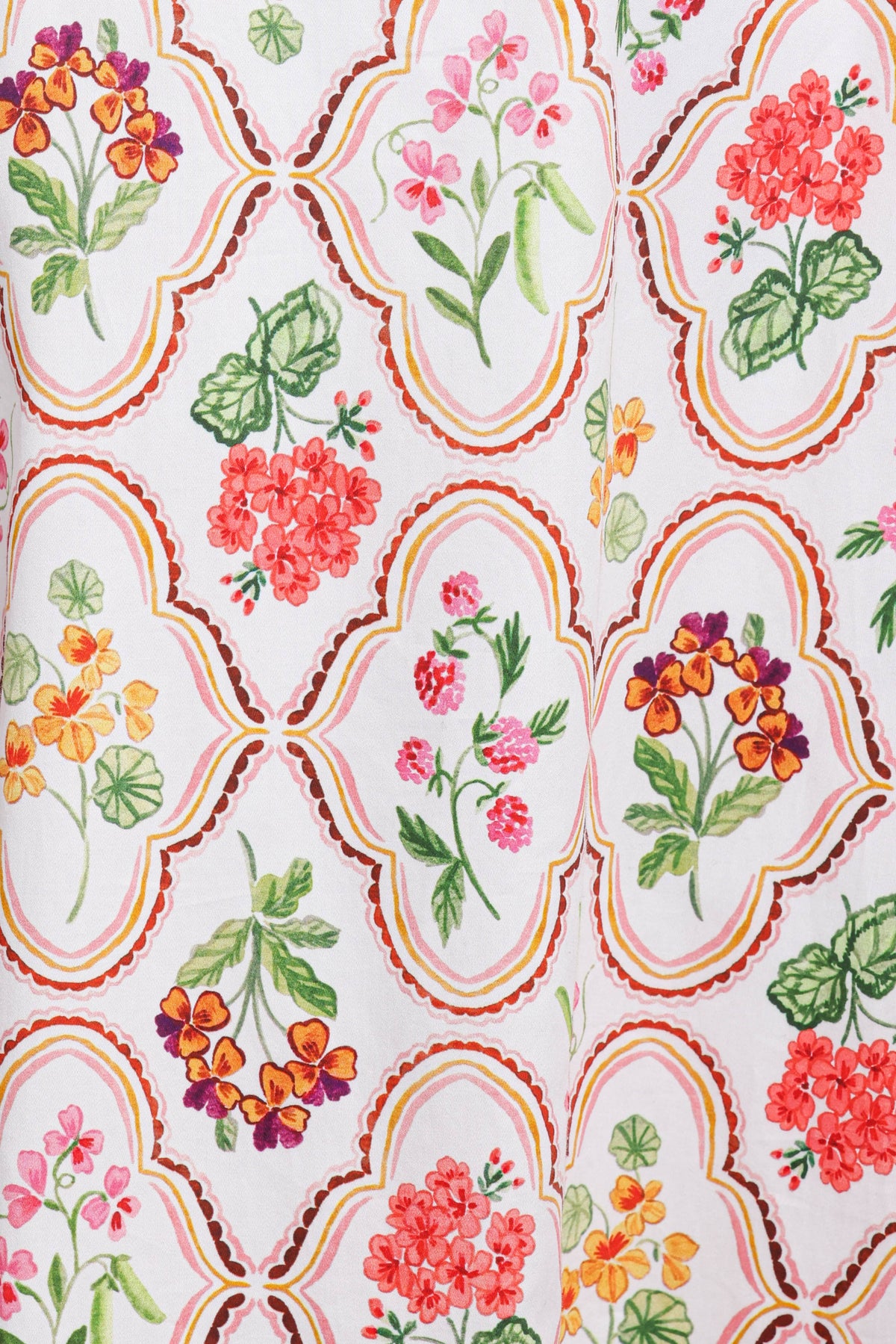 Lucille Maxi Dress in Coral Wildflower – view 7 of 8
