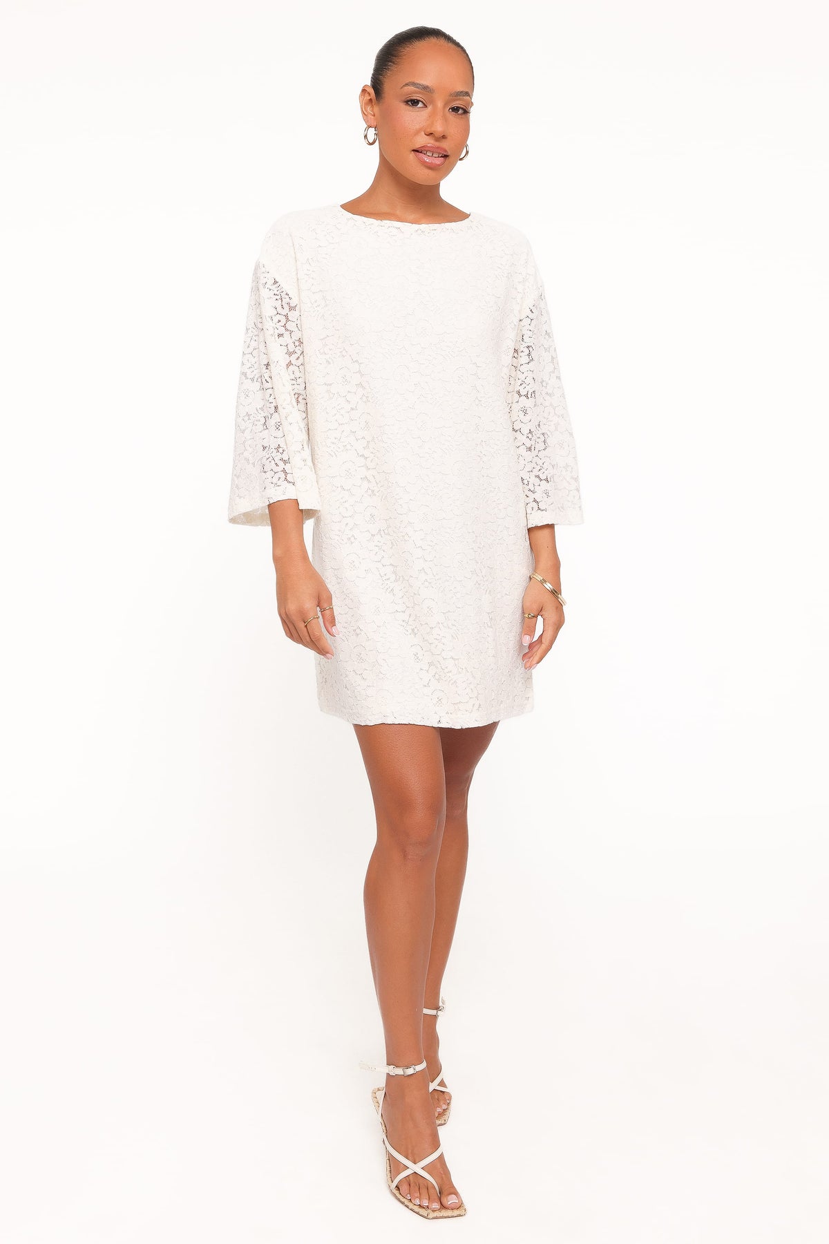 Lula Mini Dress in Cream Lace – view 5 of 7