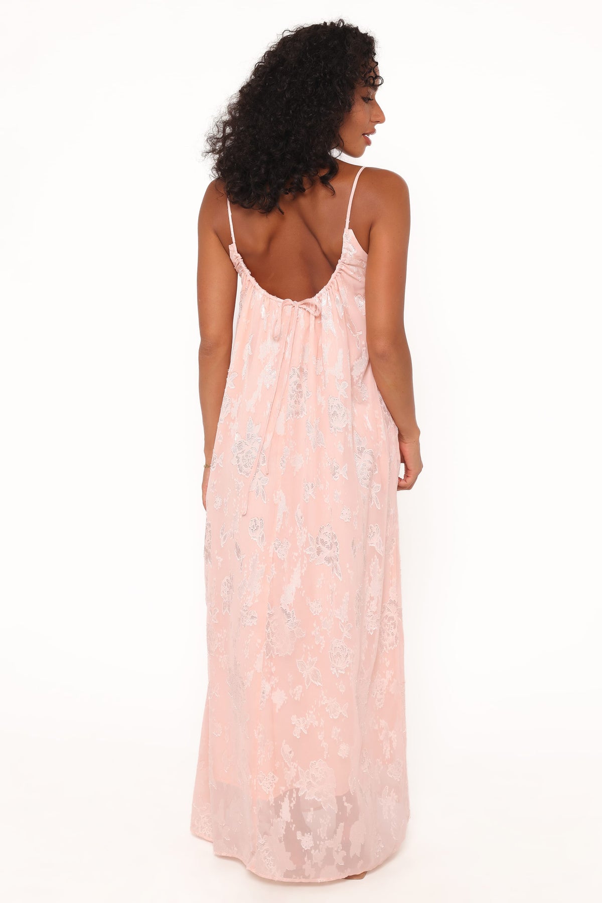 Lumina Jacquard Maxi Dress in Pink – view 4 of 6