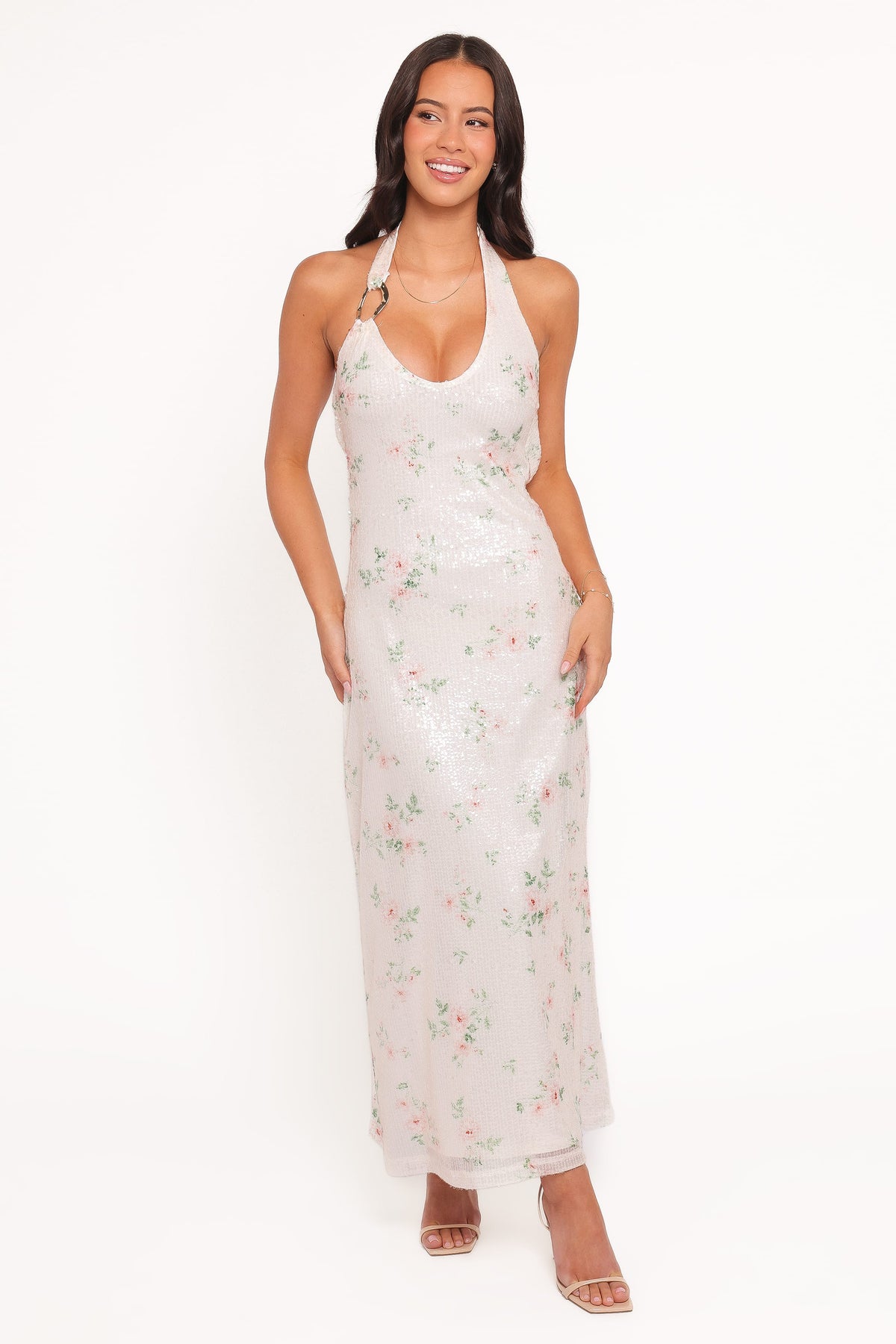 Lunara Maxi Dress in Sequin Floral – view 2 of 7