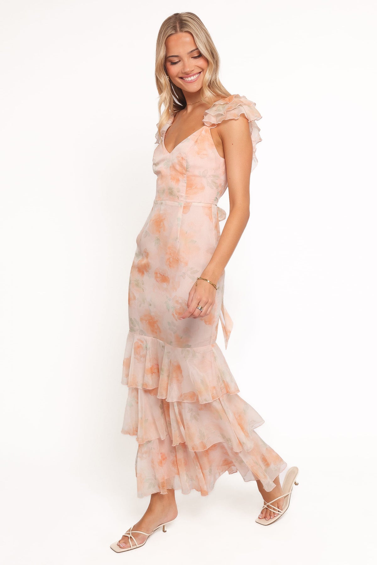Lydia Maxi Dress in Pink Floral – view 3 of 6