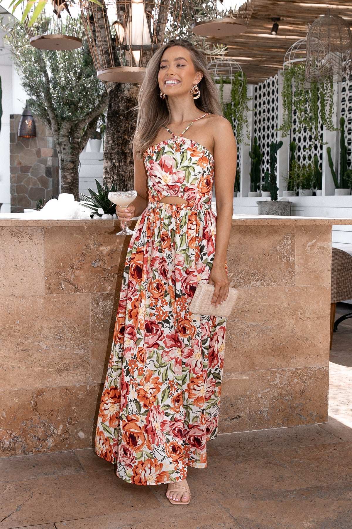Madeira Dress in Orange Floral – view 1 of 11