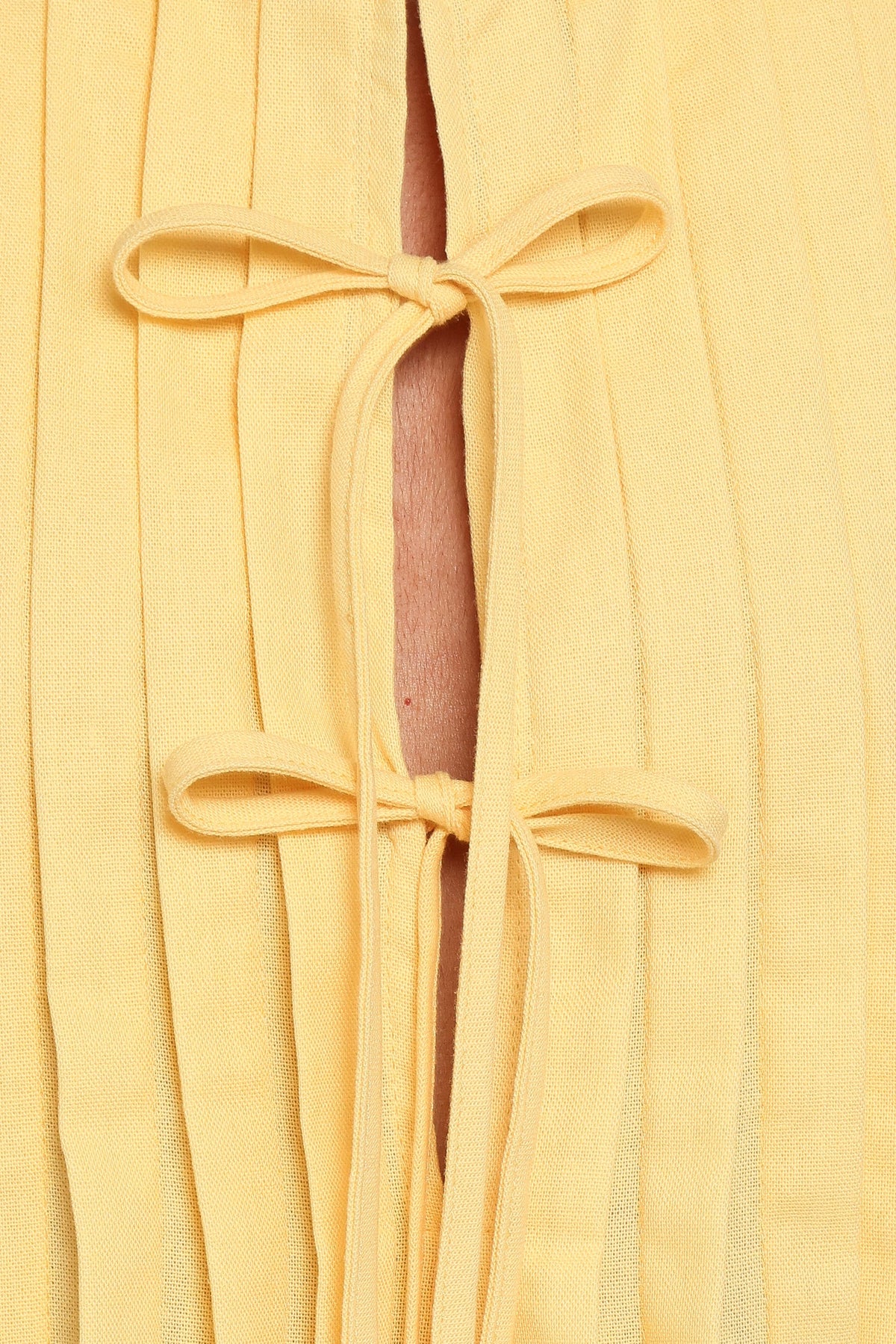 Madeline Mini Dress in Butter Yellow – view 7 of 7