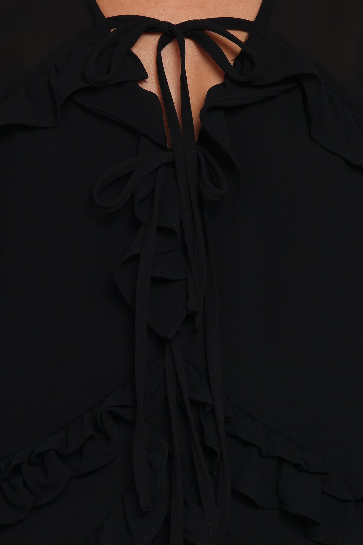 Magnolia Long Sleeve Mini Dress in Black – view 6 of 6