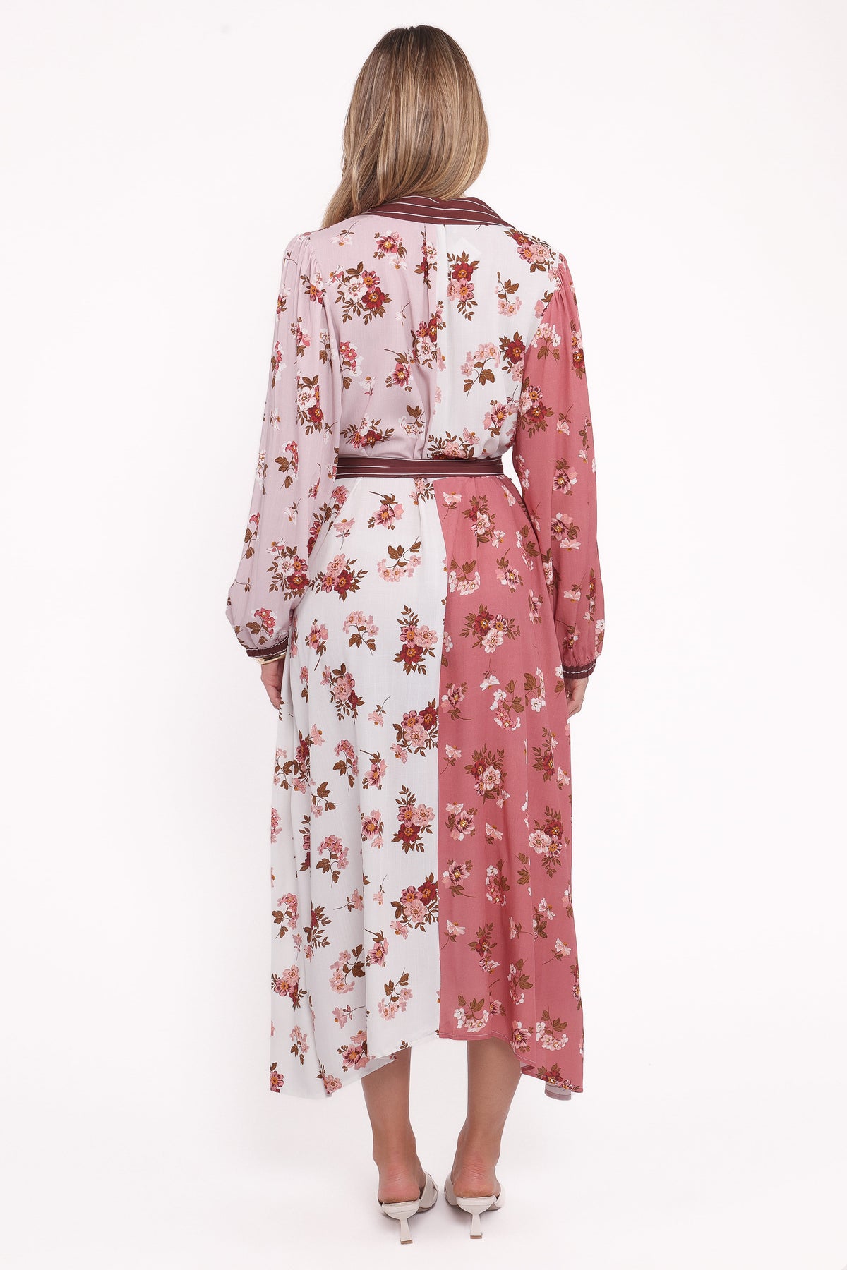 Maiden Long Sleeve Midi Dress in First Blush – view 4 of 5