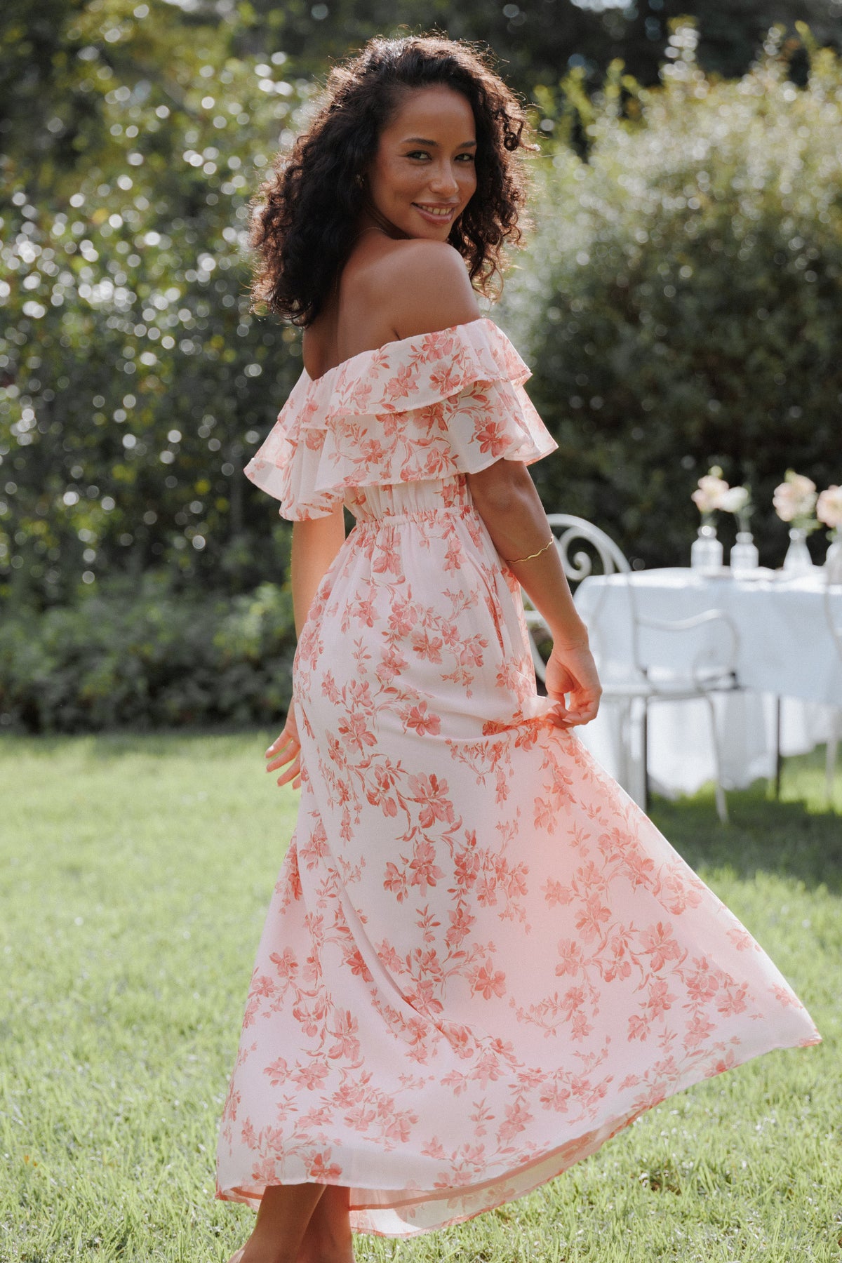 Majesty Maxi Dress in Rose Pink Floral – view 1 of 6