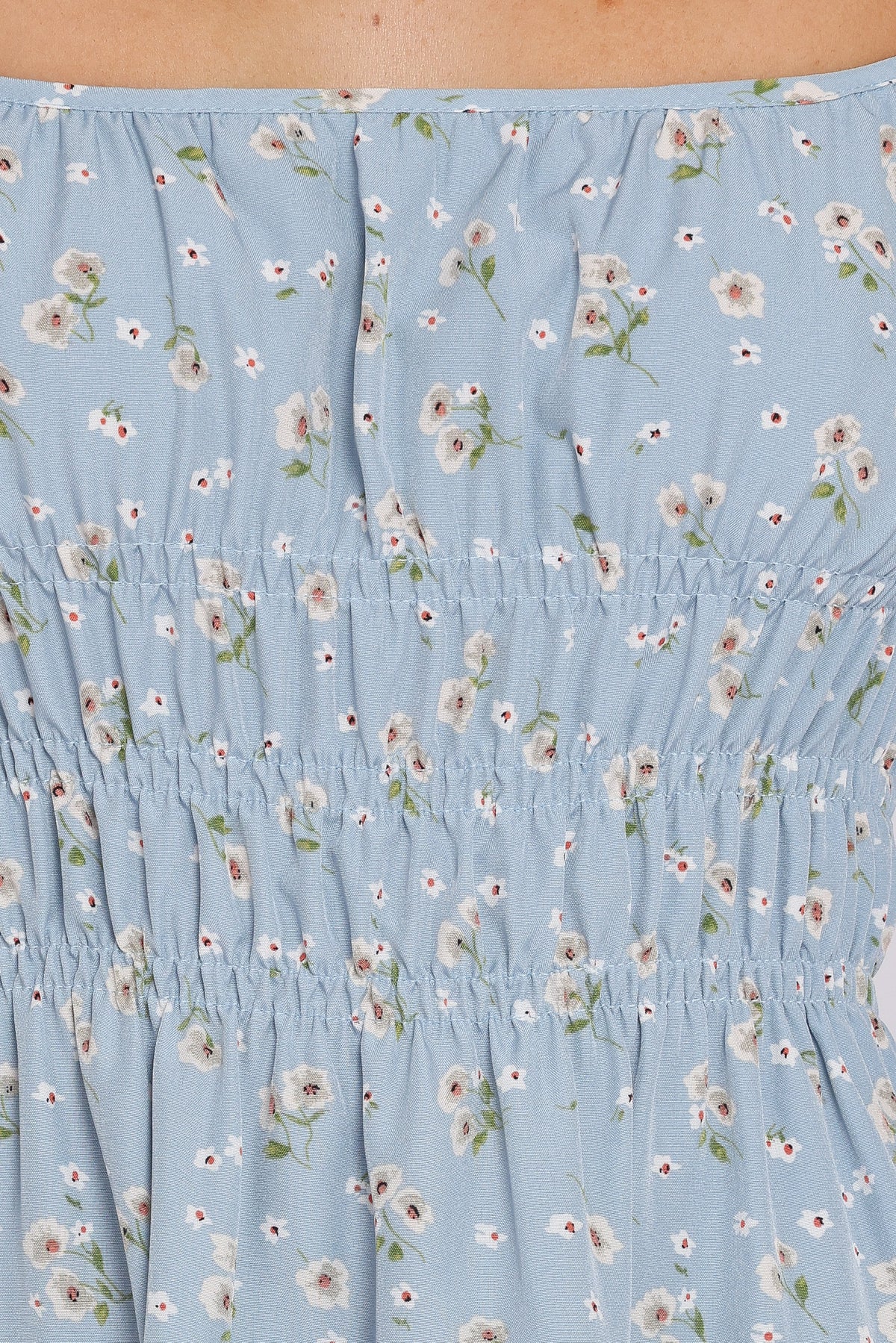 Makayla Mini Dress in Blue Floral – view 8 of 9