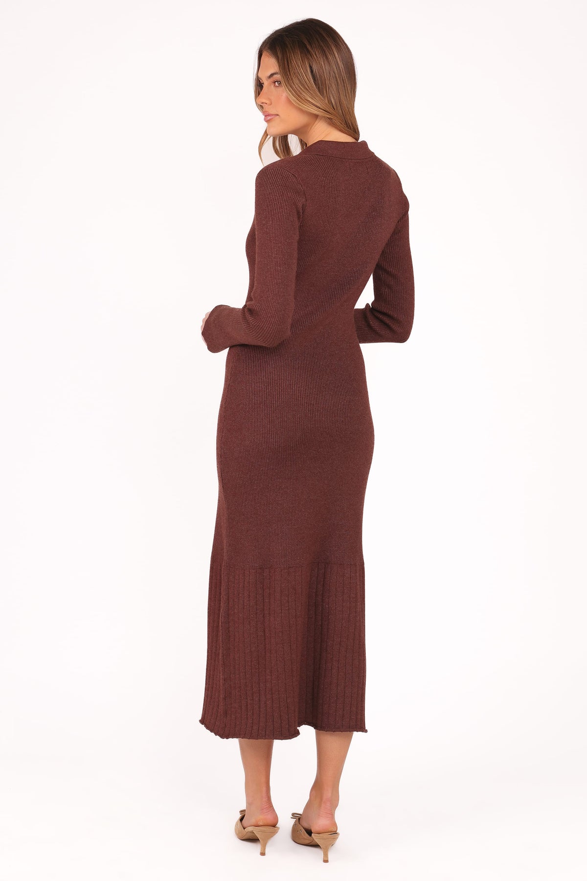 Makenna Knit Dress in Brown – view 5 of 8