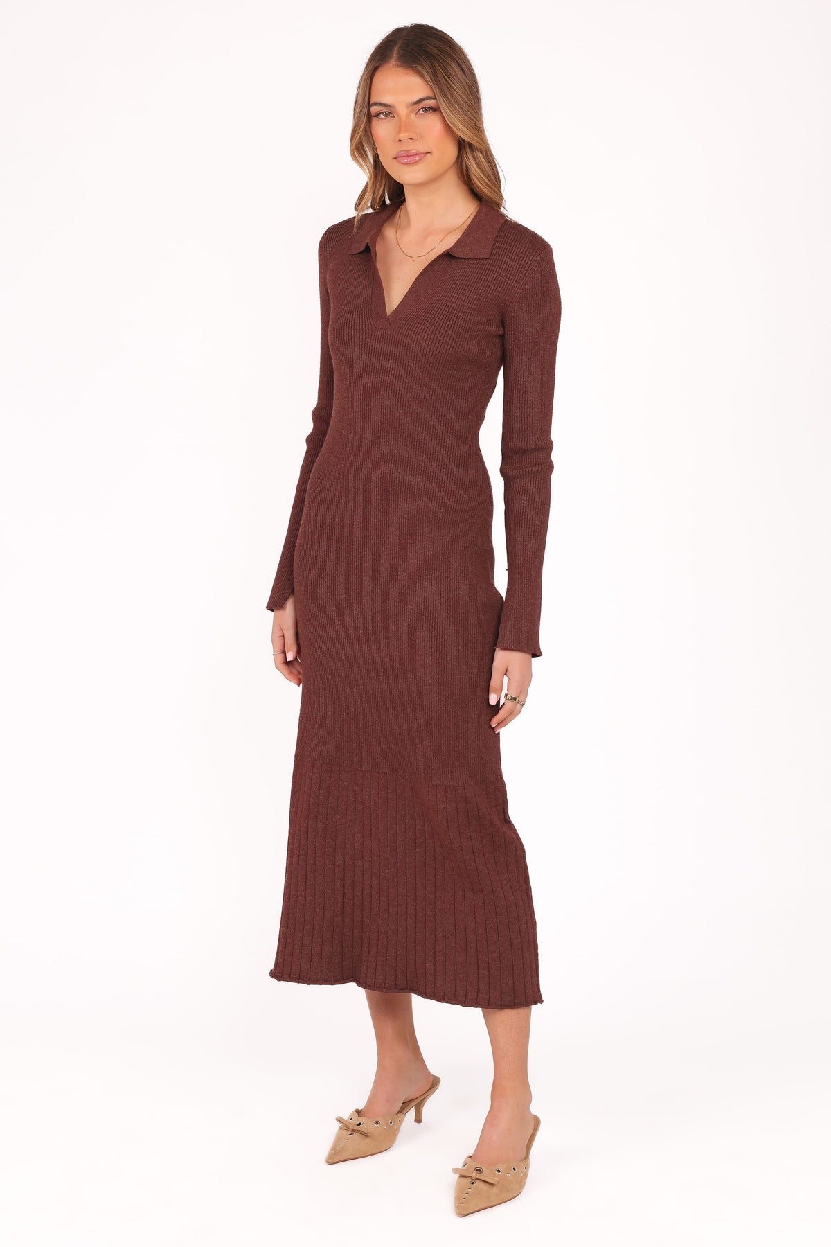 Makenna Knit Dress in Brown – view 4 of 8