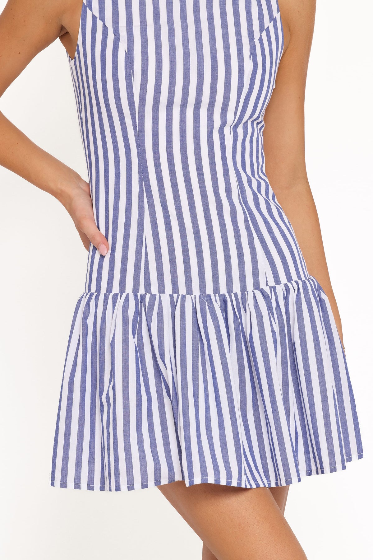 Marella Mini Dress in Blue Stripe – view 3 of 9