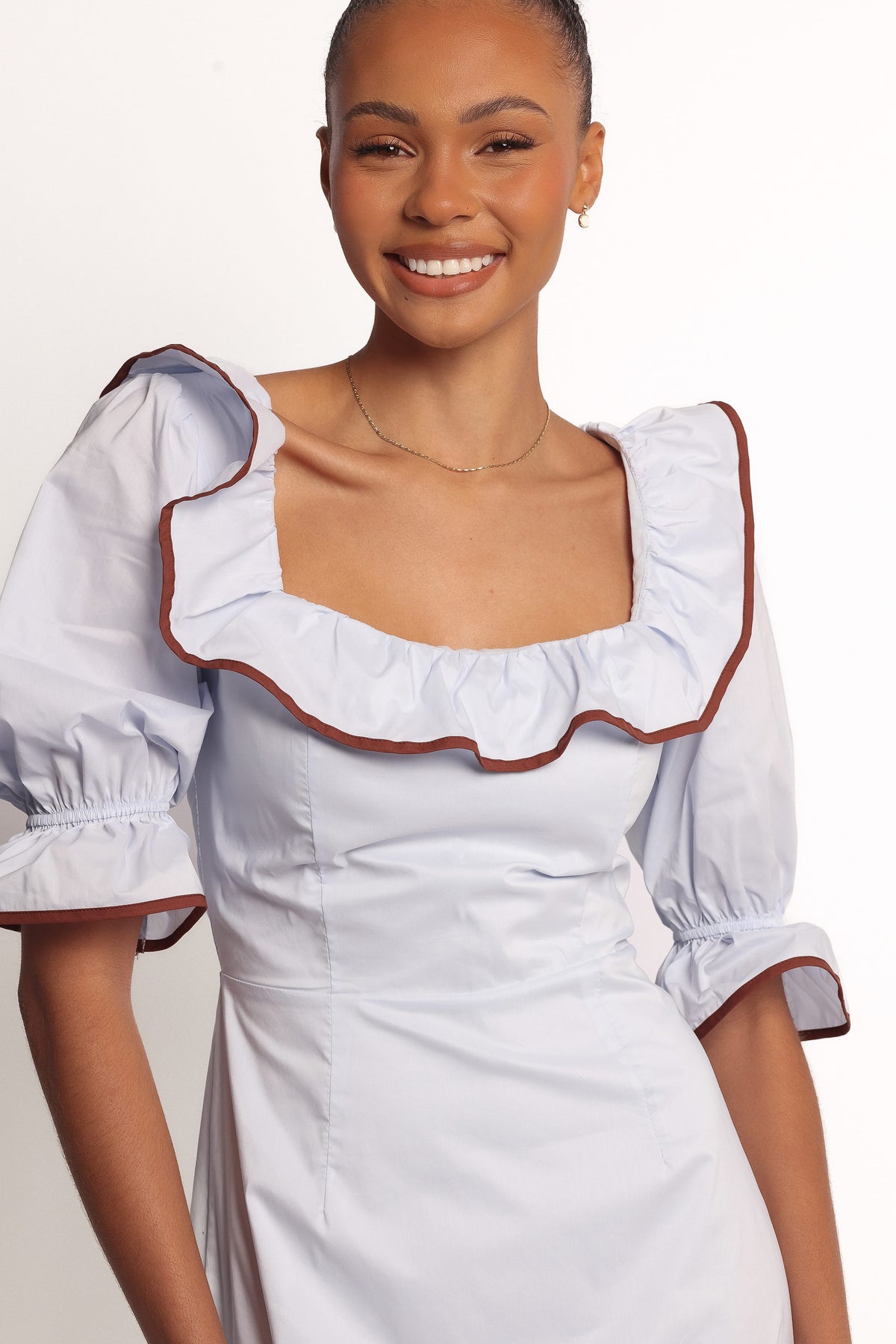 Marilla Mini Dress in Pale Blue – view 6 of 7