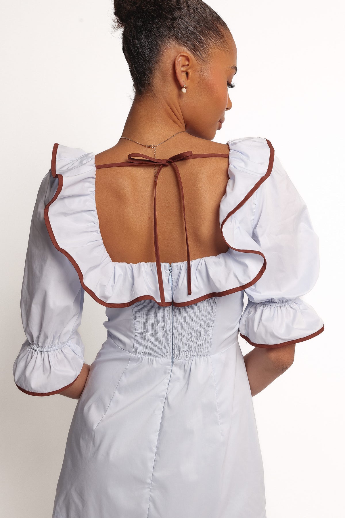 Marilla Mini Dress in Pale Blue – view 2 of 7