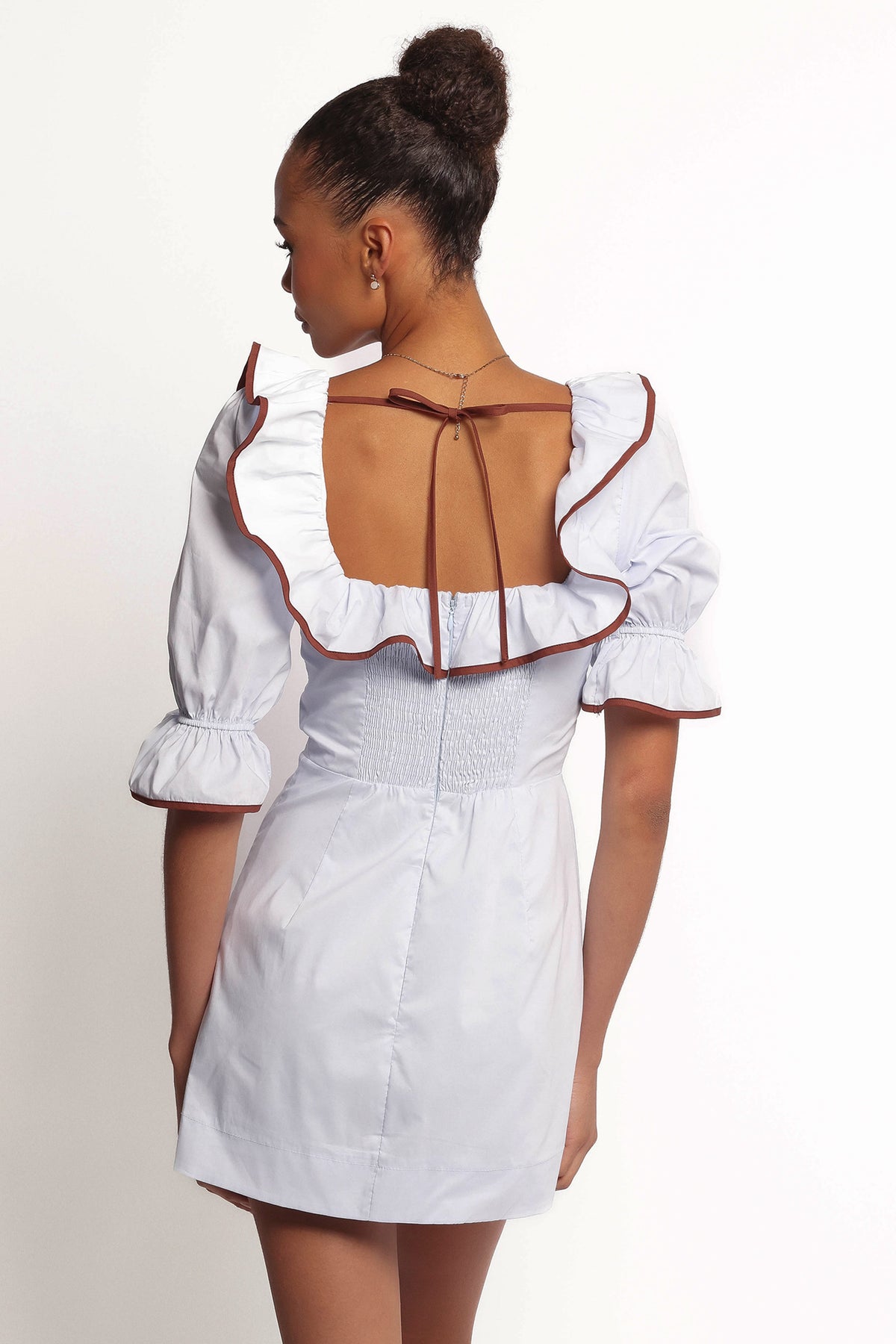 Marilla Mini Dress in Pale Blue – view 4 of 7