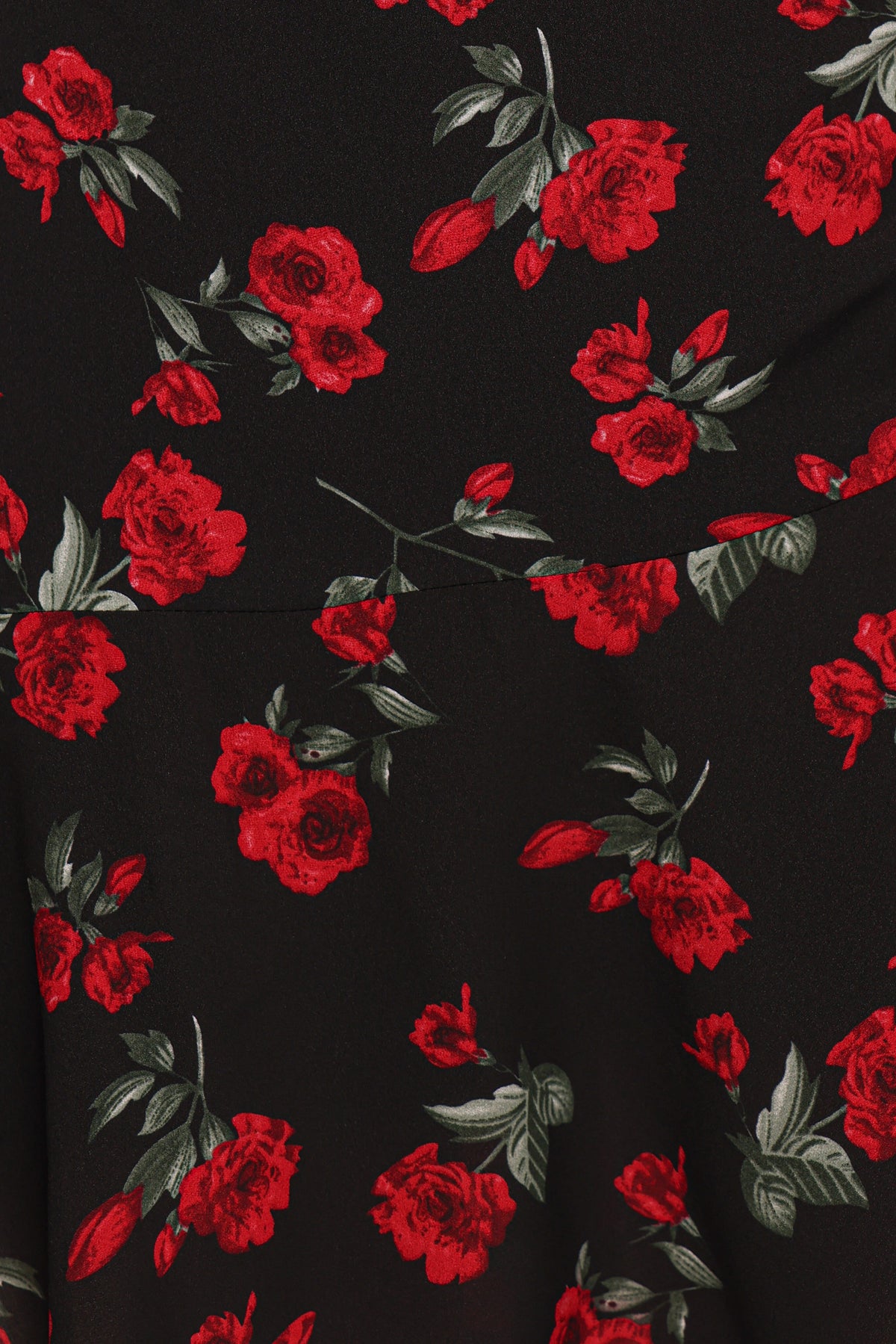 Mariska Long Sleeve Mini Dress in Rose Print – view 6 of 6