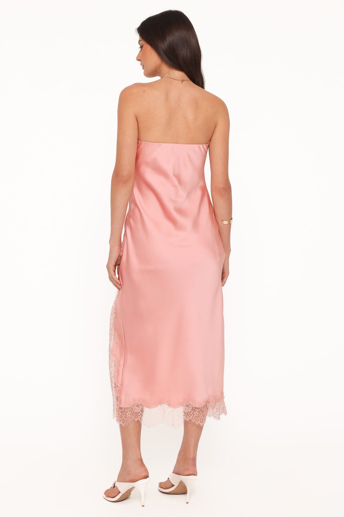 Marjorie Midi Dress in Apricot – view 4 of 5