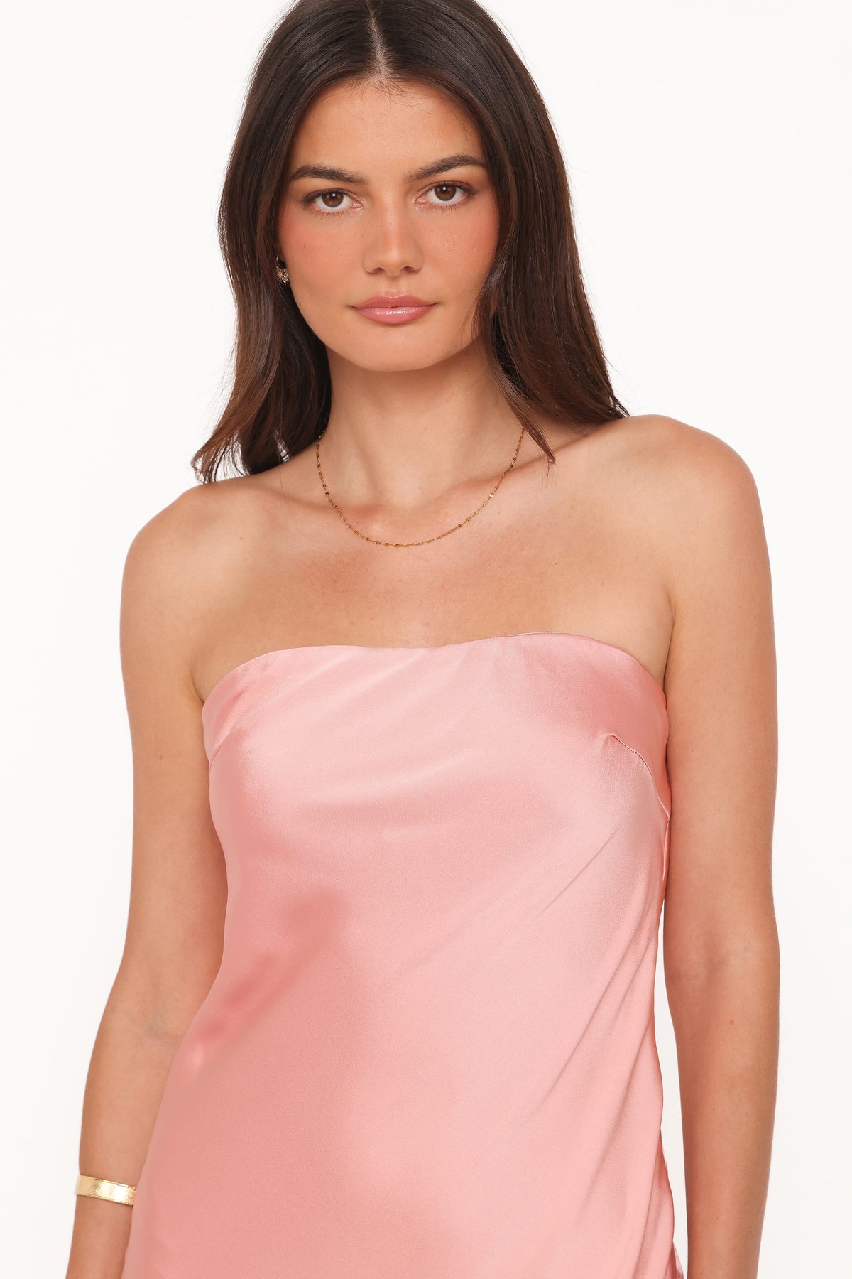 Marjorie Midi Dress in Apricot – view 2 of 5