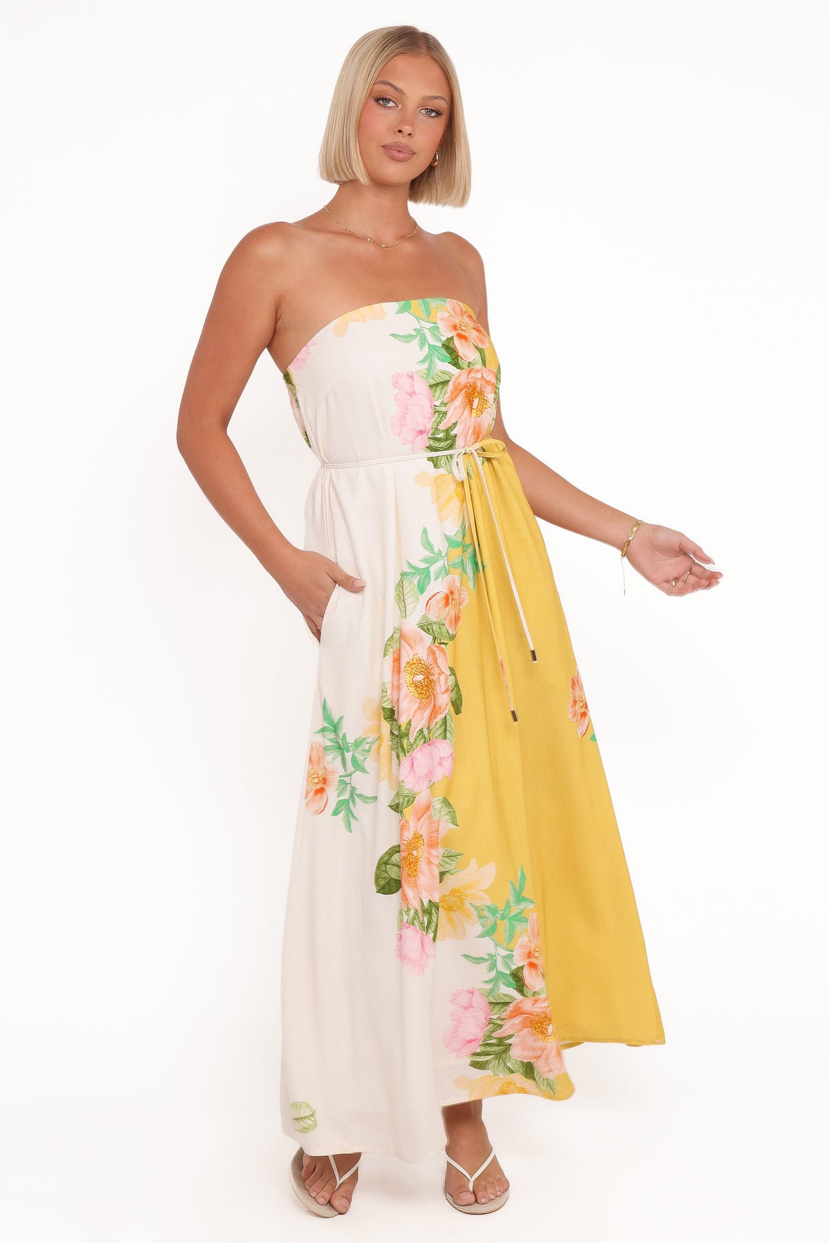 Marlia Maxi Dress in Yellow Poppy – view 2 of 7