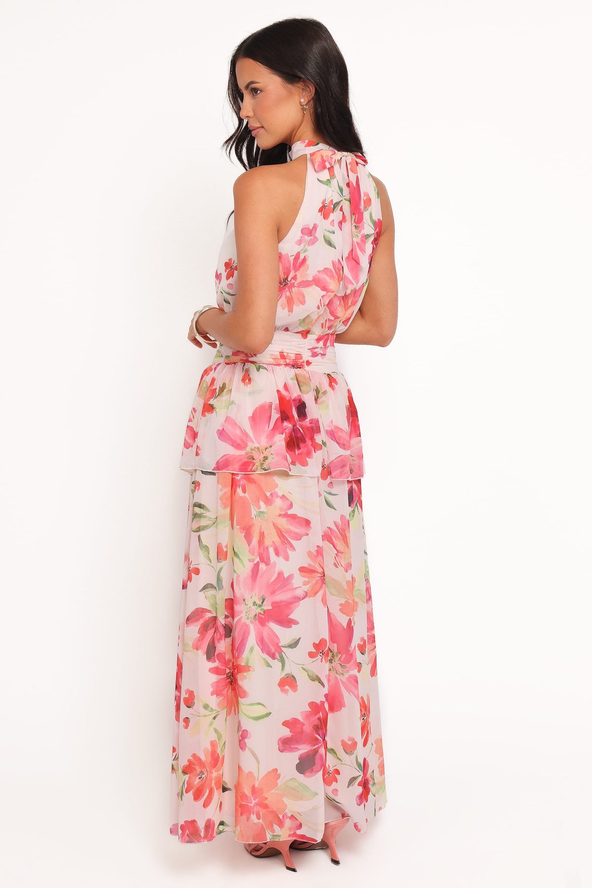 Martha Maxi Dress in Orange Floral – view 5 of 8