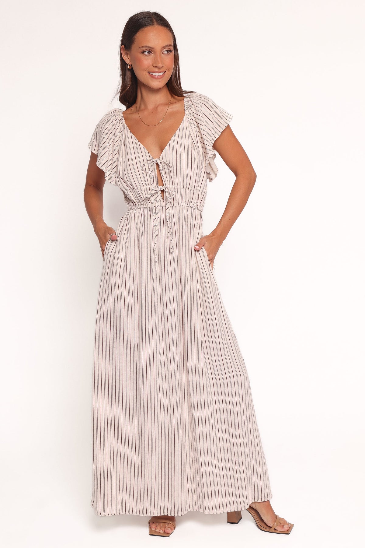 Martin Maxi Dress in Cherry Red Stripe – view 1 of 6