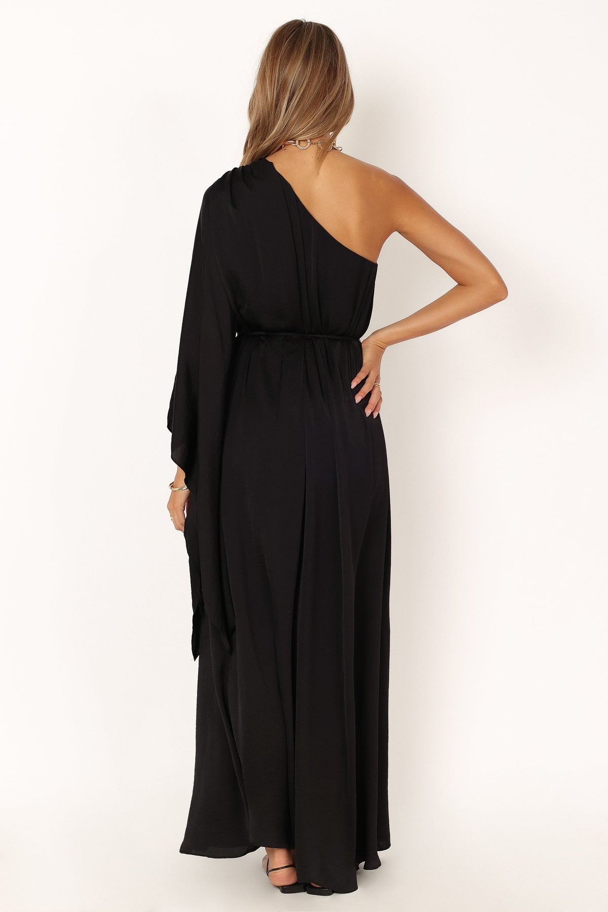 Matilda One Shoulder Maxi Dress in Black – view 11 of 11