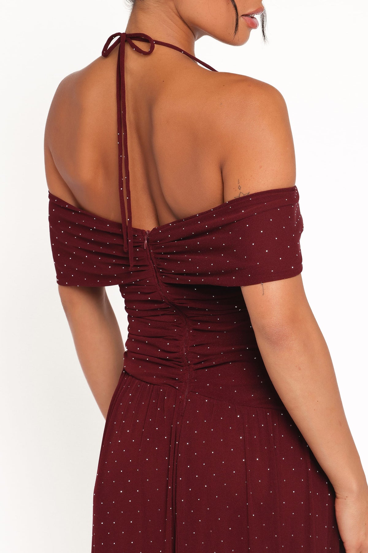 Mayven Maxi Dress in Burgundy – view 6 of 8
