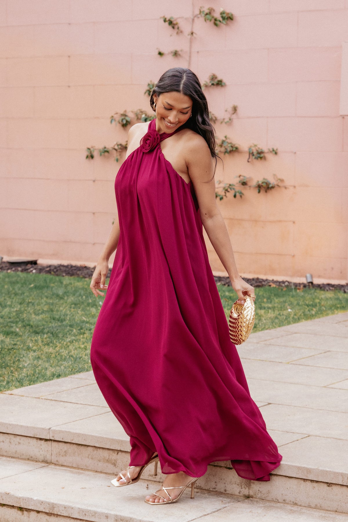 Melba Maxi Dress in Berry – view 1 of 7