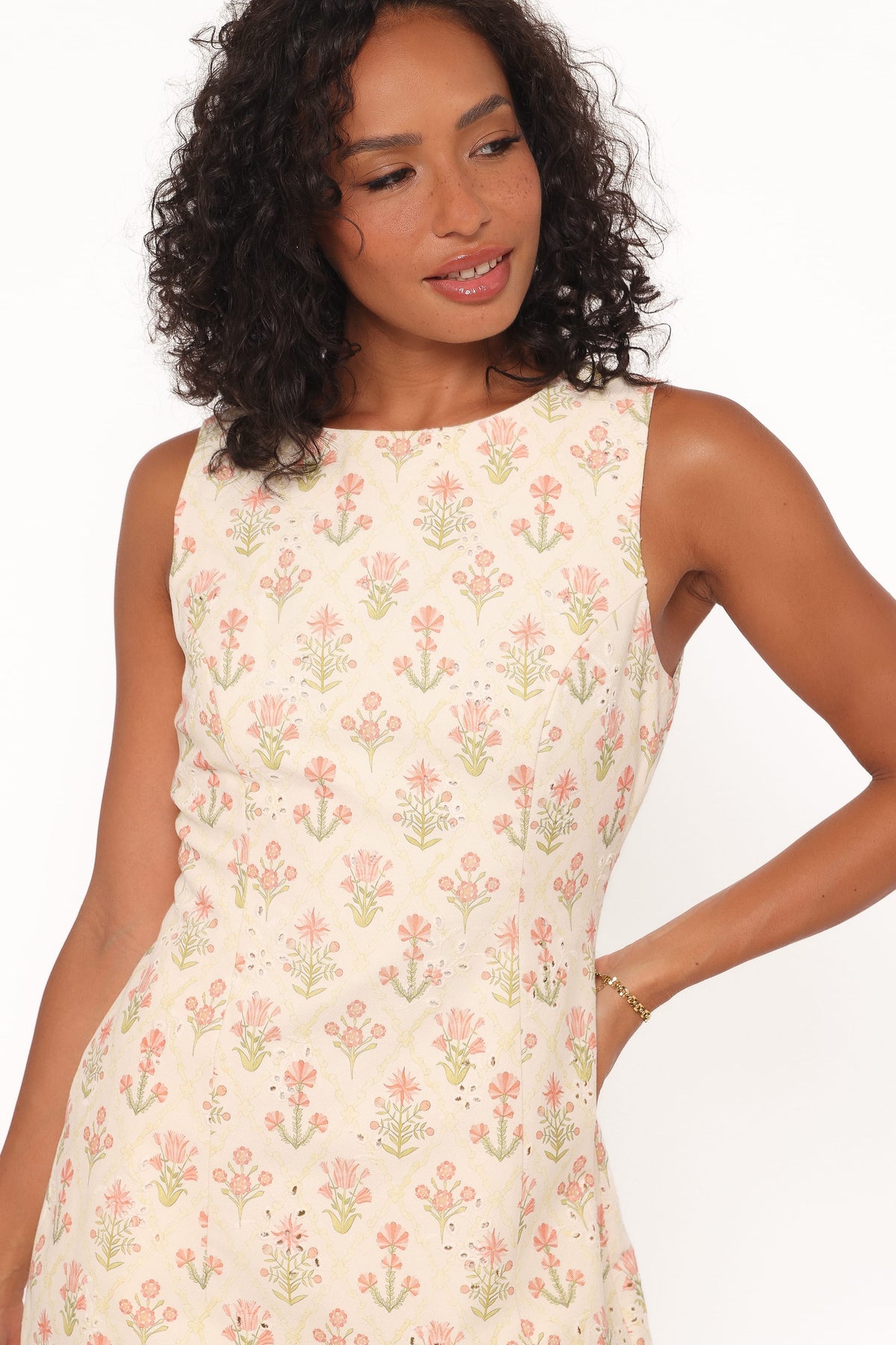 Memphis Mini Dress in Coral Floral – view 2 of 7