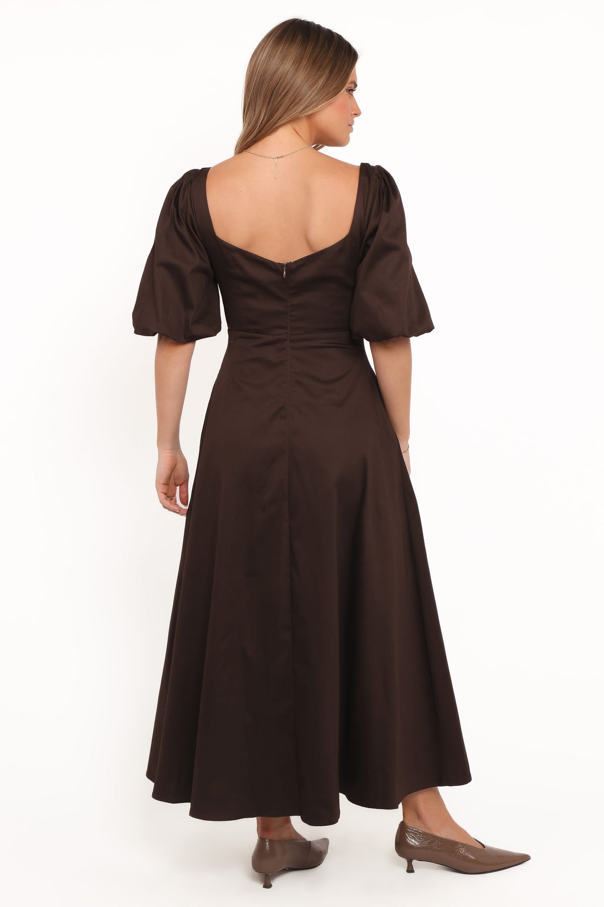 Merlena Maxi Dress in Chocolate – view 3 of 5