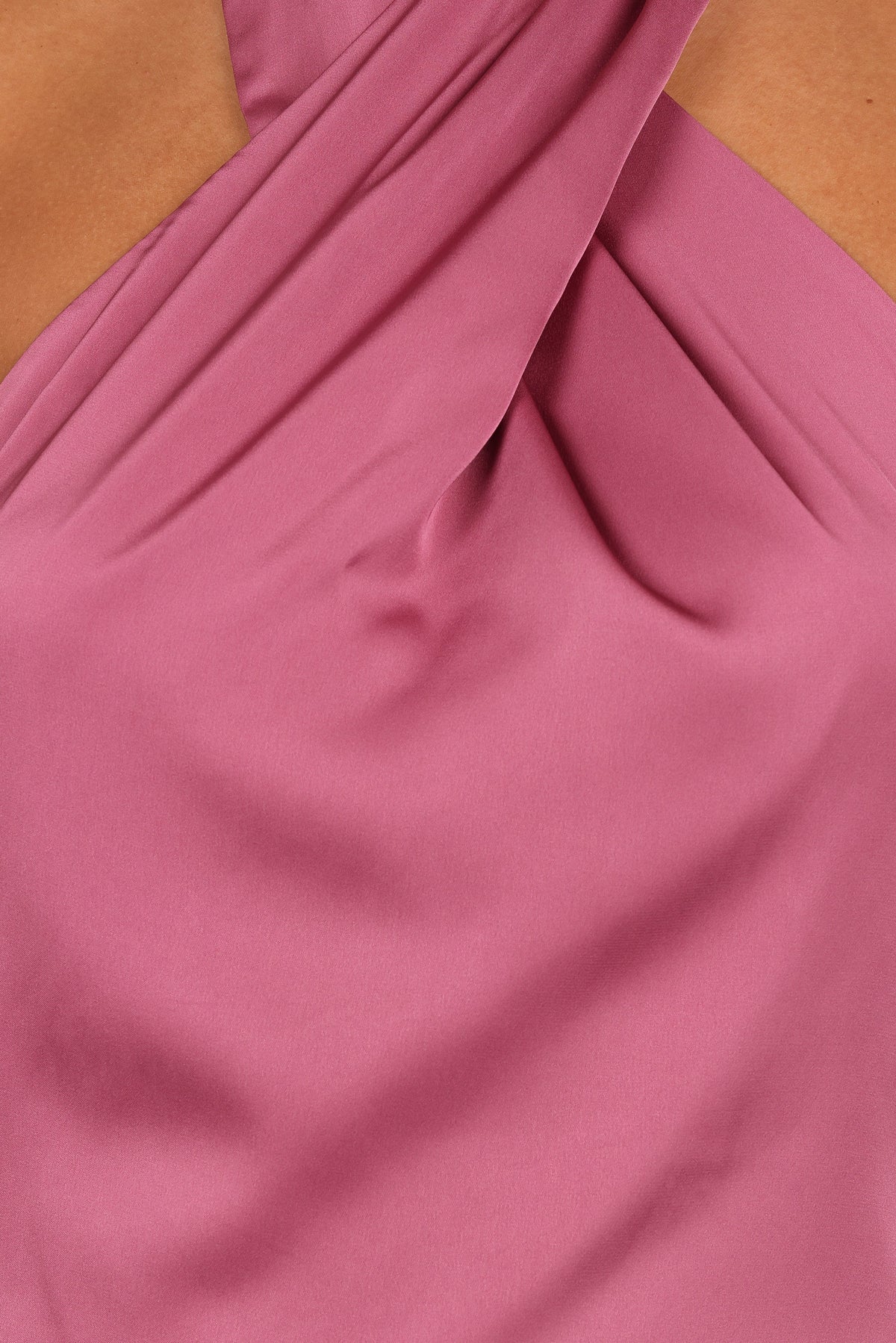 Mila Halterneck Maxi Dress in Dark Rose – view 9 of 9