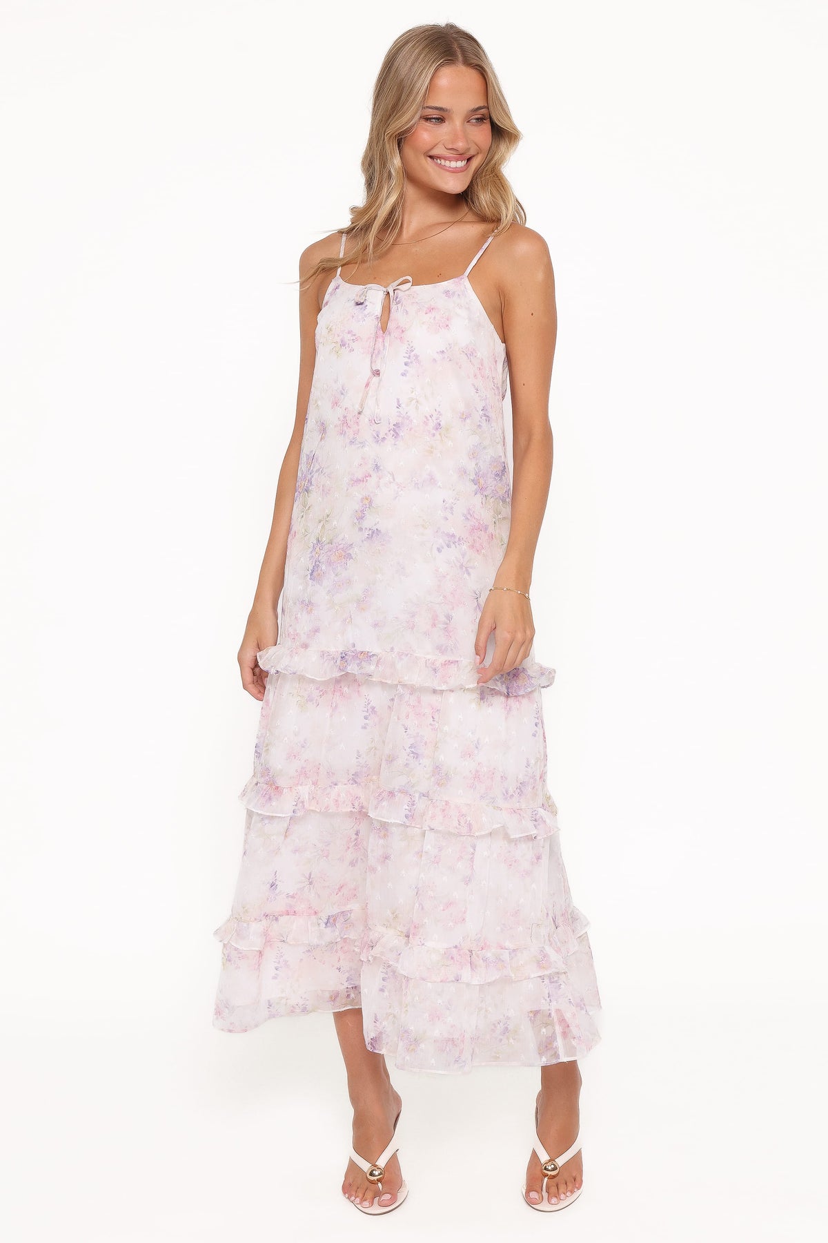 Minka Maxi Dress in White/Multi Floral – view 5 of 6