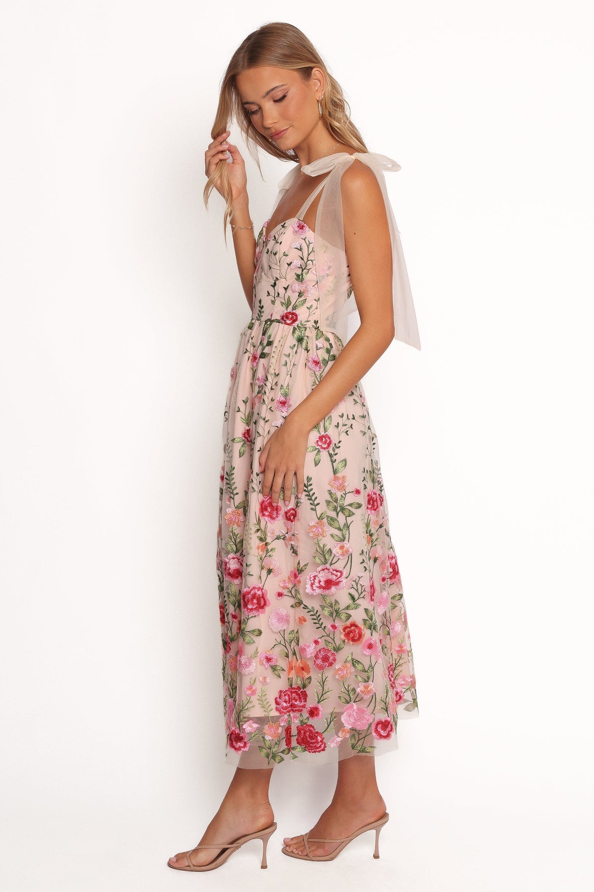 Mirabel Midi Dress in Multi Floral – view 3 of 8
