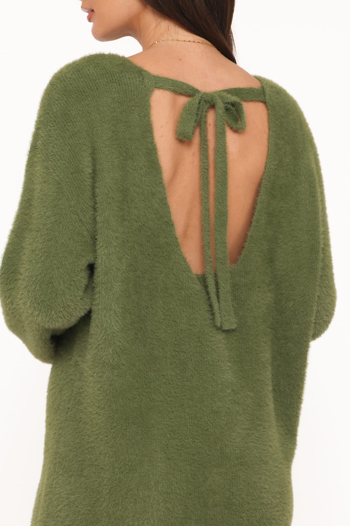 Mitchell Knit Mini Dress in Olive – view 2 of 6
