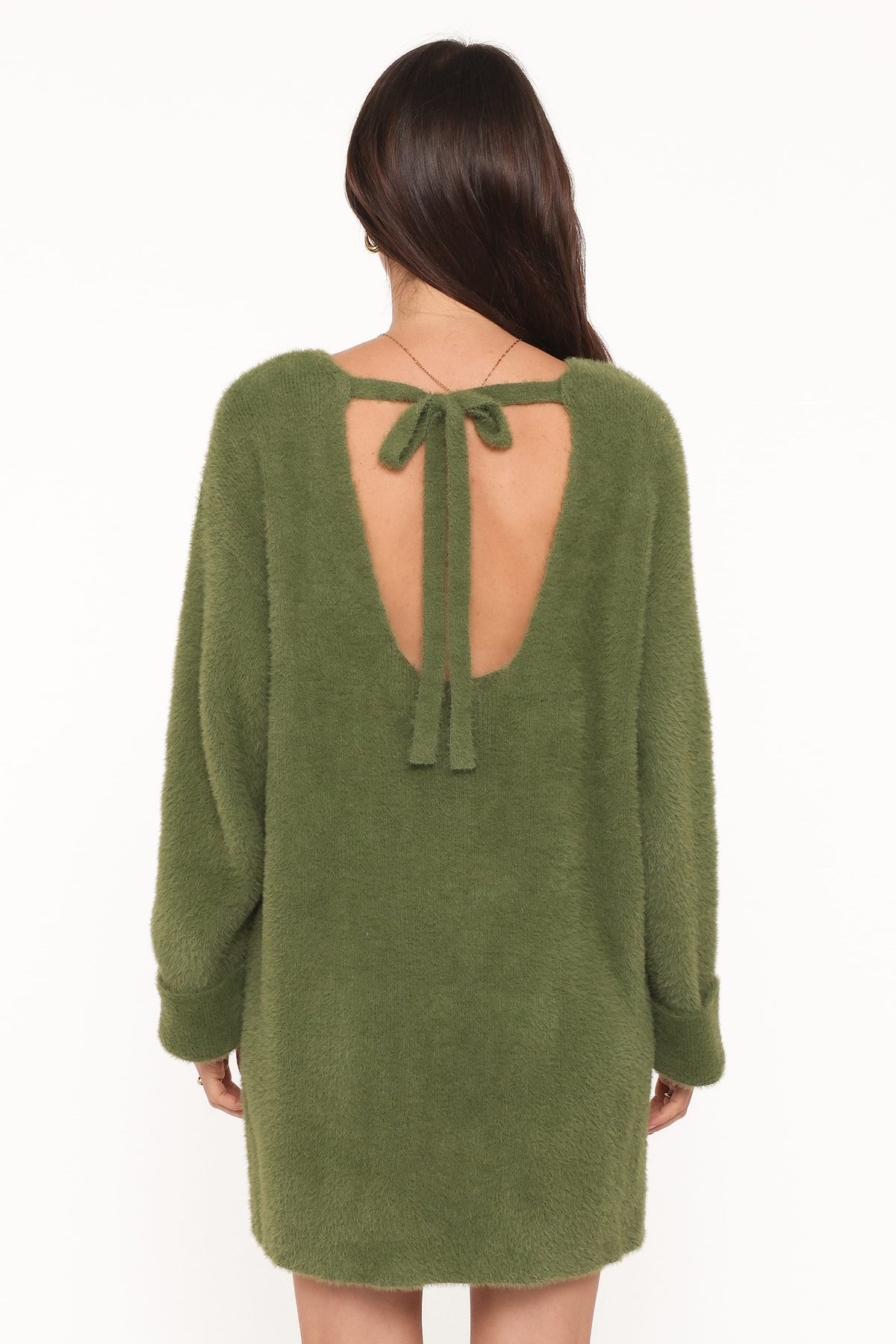 Mitchell Knit Mini Dress in Olive – view 4 of 6