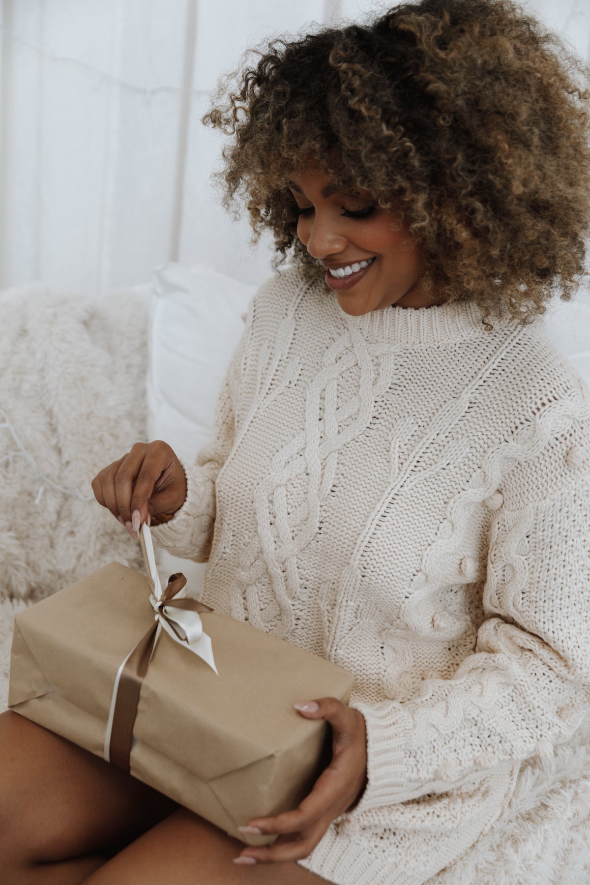 Mona Dress in Cream – view 2 of 13