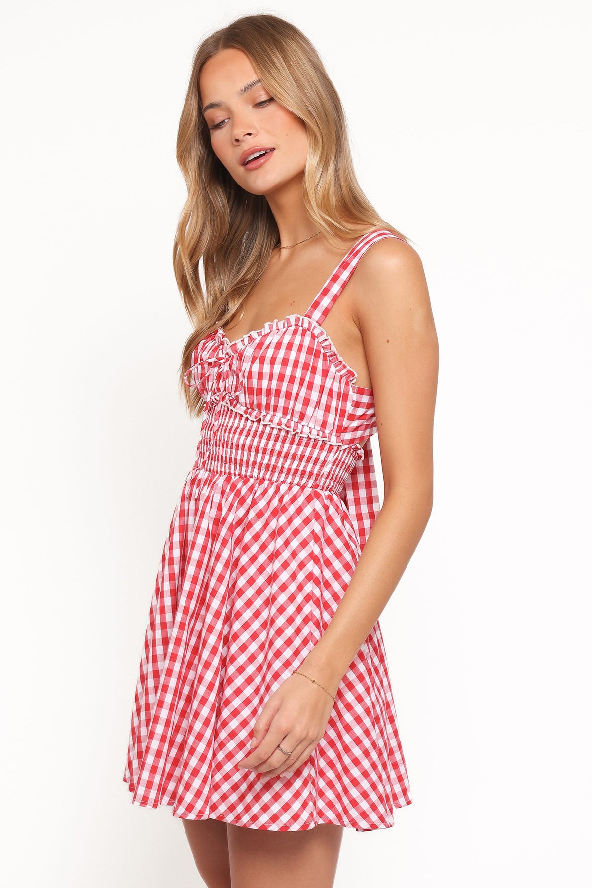 Naima Mini Dress in Red Gingham – view 3 of 5