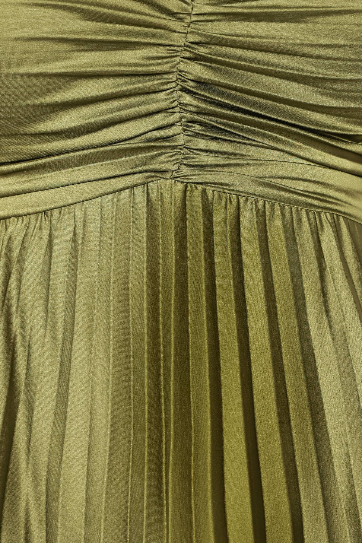 Naira Pleated Maxi Dress in Palm Green – view 10 of 11
