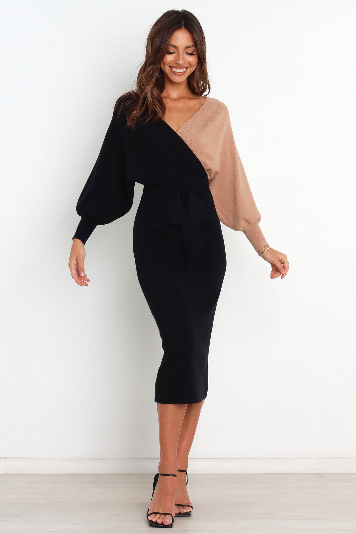 Nate Dress in Black/Beige – view 1 of 8