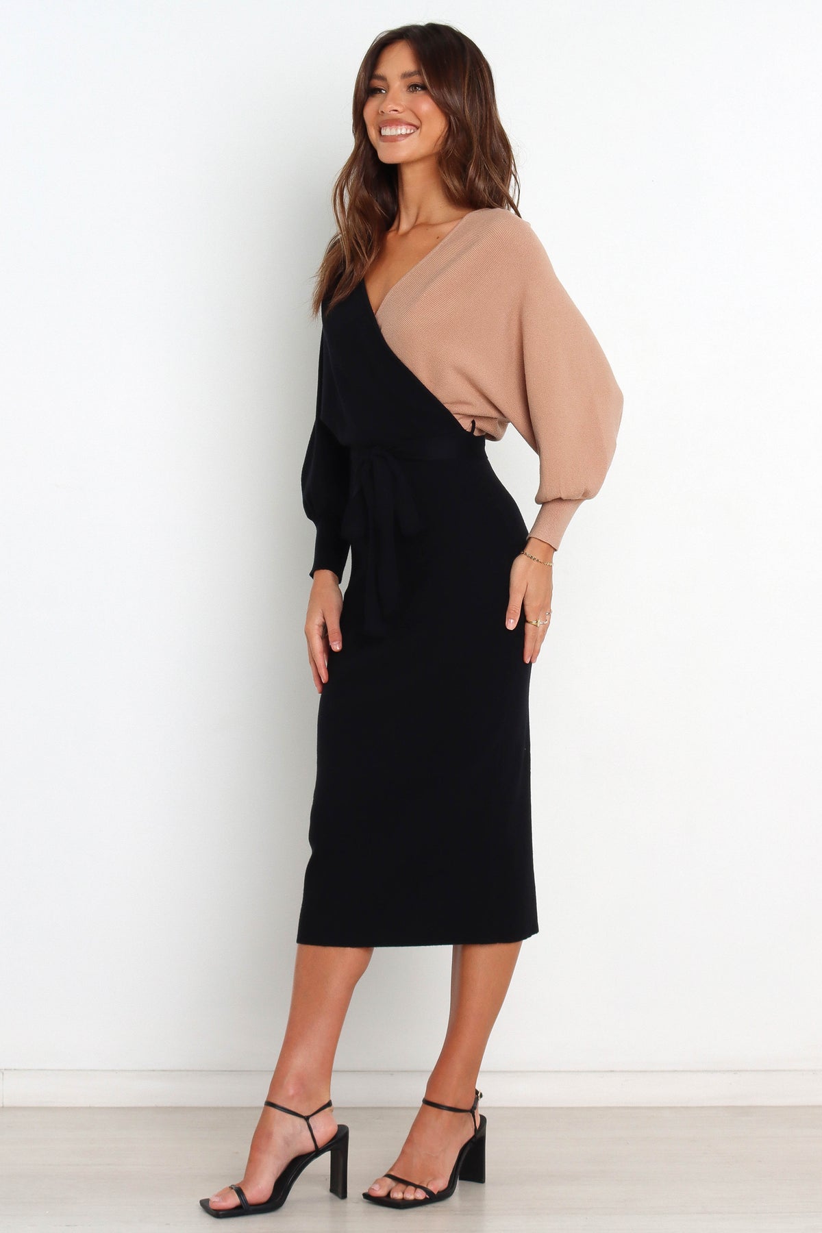 Nate Dress in Black/Beige – view 3 of 8